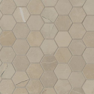 Cream 2x2 Hex